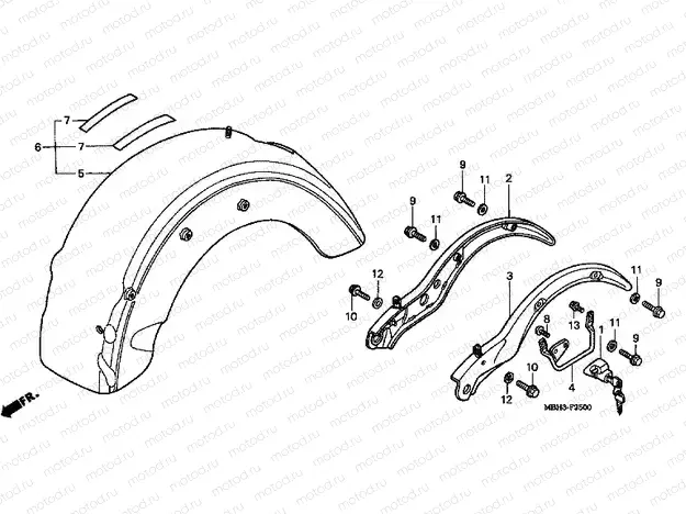 F-25 REAR FENDER