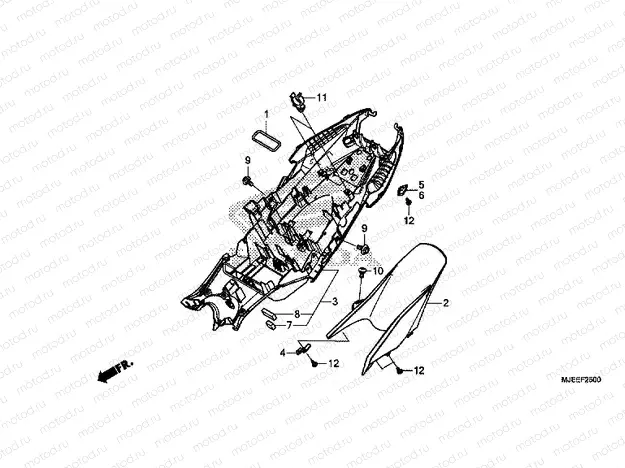 F-25 REAR FENDER