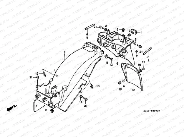 F-25 REAR FENDER
