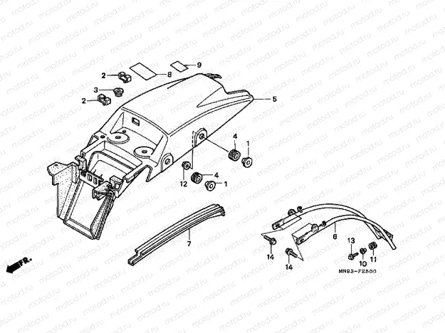 F-25 REAR FENDER