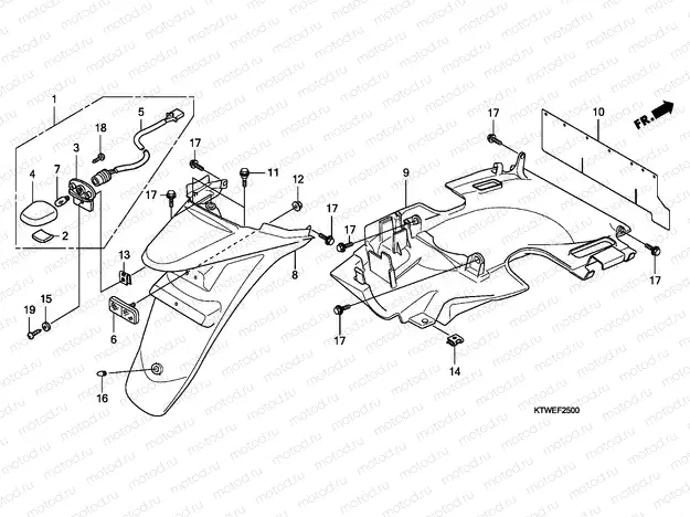 F-25 REAR FENDER