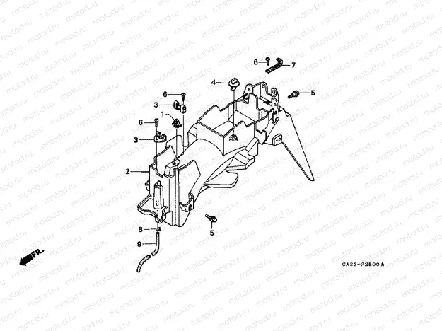 F-25 REAR FENDER