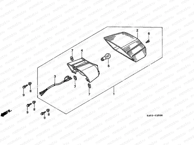 F-25 REAR LAMP