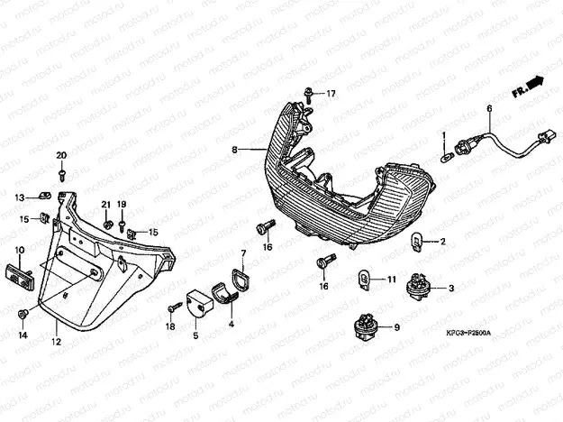 F-25 REAR LAMP / REAR FENDER