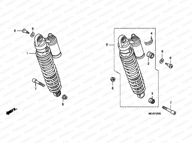 F-25 REAR SHOCK ABSORBER