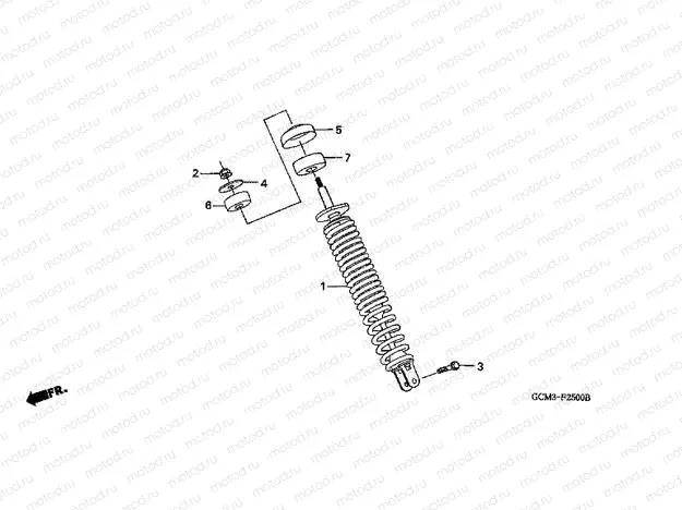 F-25 REAR SHOCK ABSORBER