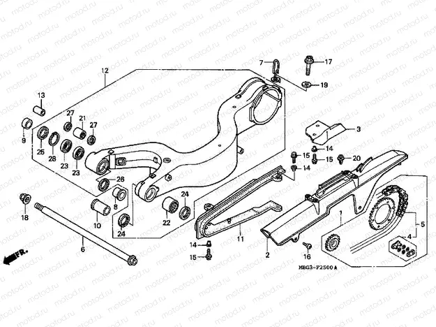 F-25 SWING ARM