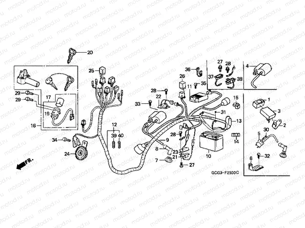F-25 WIRING HARNESS