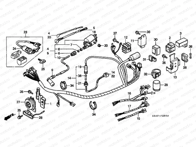F-25 WIRING HARNESS / IGNITION COIL