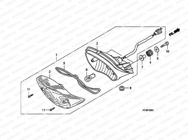 F-26-1 TAIL LAMP (CGR125SH8, A)