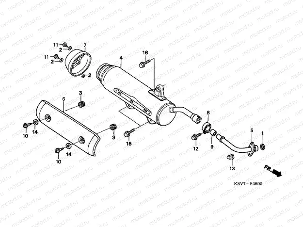 F-26 EXHAUST DRUM