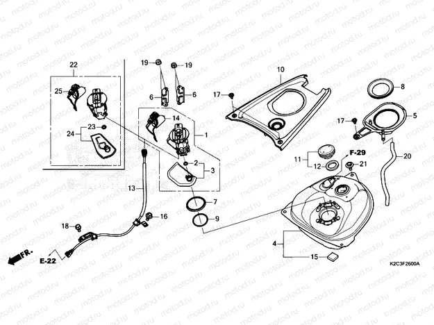 F-26 FUEL TANK/FUEL PUMP