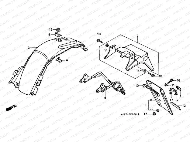 F-26 REAR FENDER
