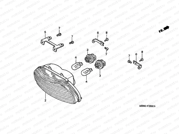 F-26 REAR LAMP (CBR600F / F44)