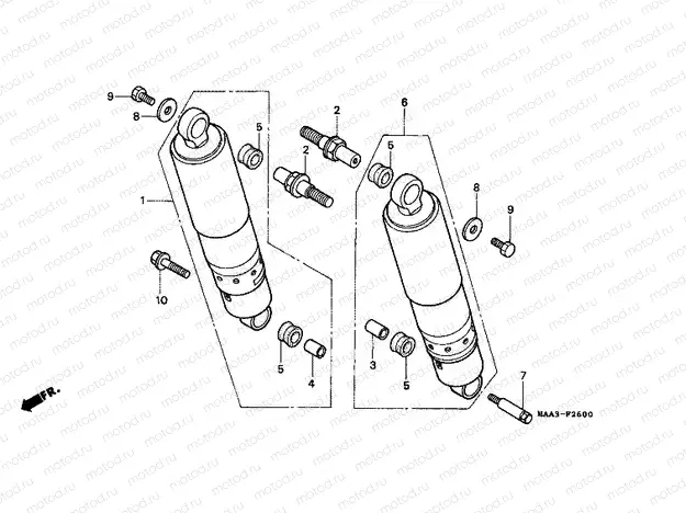 F-26 REAR SHOCK ABSORBER