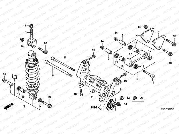 F-26 REAR SHOCK ABSORBER