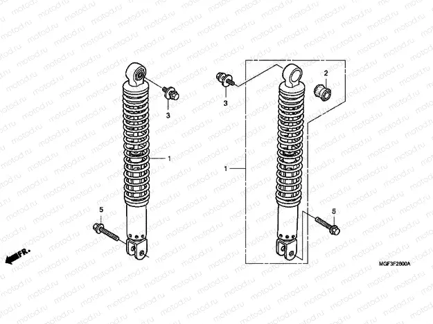 F-26 REAR SHOCK ABSORBER