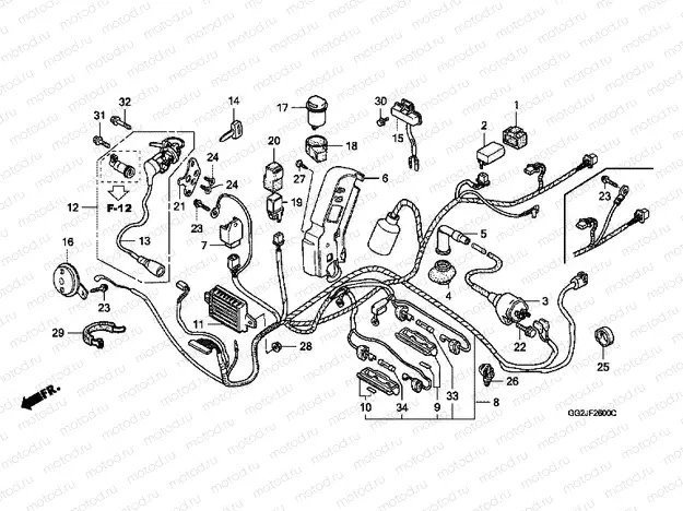 F-26 WIRING HARNESS / IGNITION COIL