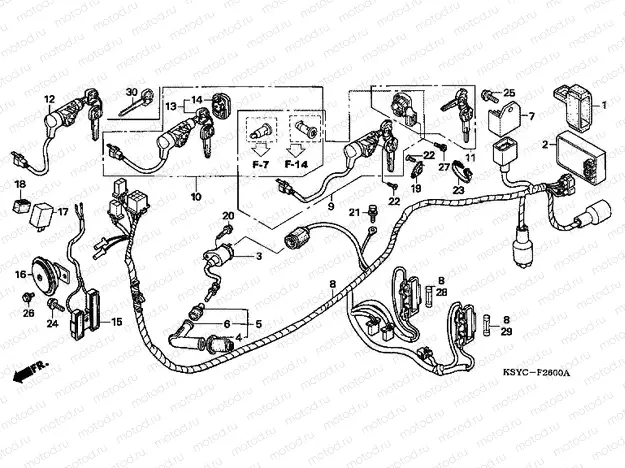 F-26 WIRING HARNESS (SC1255,6,8)