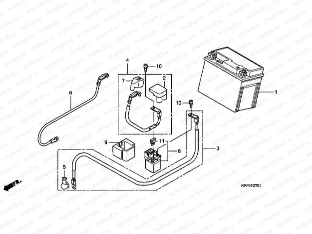 F-27-1 BATTERY (CBR125RW7 / RW9 / RWA)