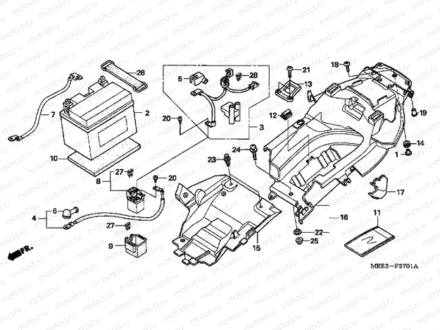 F-27-1 BATTERY (CBR600RR5 / 6)