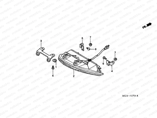 F-27-1 REAR LAMP (CBR900RR2,3)