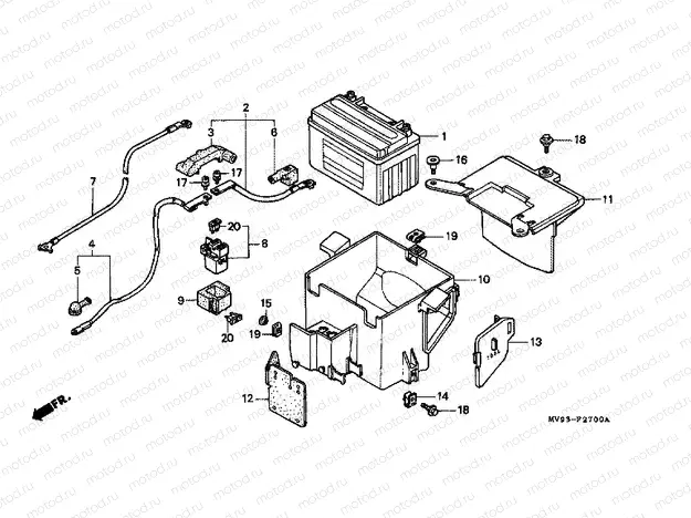 F-27 BATTERY / BATTERY HOUSING