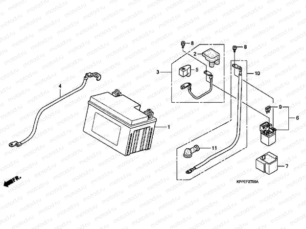 F-27 BATTERY (CBR125R / RS / RW5 / RW6 / RW8)