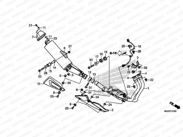 F-27 EXHAUST DRUM