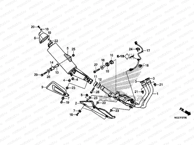 F-27 EXHAUST DRUM