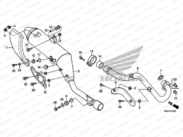 F-27 EXHAUST DRUM