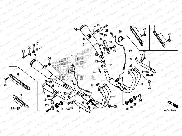 F-27 EXHAUST MUFFLER