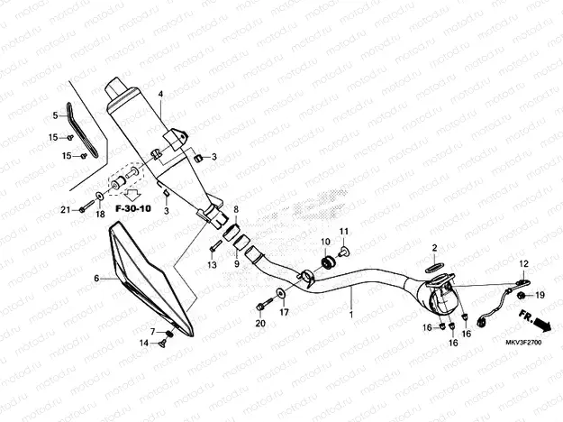 F-27 EXHAUST MUFFLER