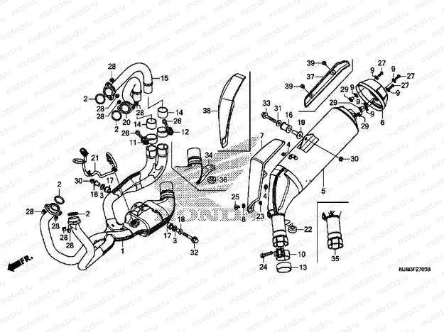 F-27 EXHAUST MUFFLER