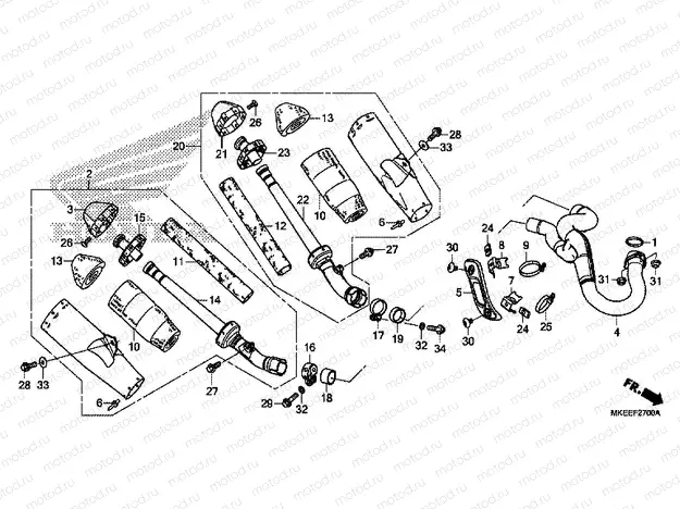 F-27 EXHAUST MUFFLER