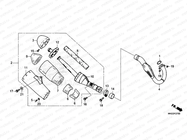 F-27 EXHAUST MUFFLER