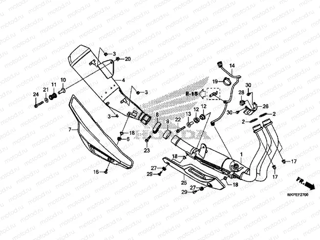 F-27 EXHAUST MUFFLER