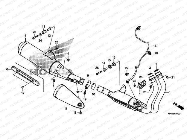 F-27 EXHAUST MUFFLER