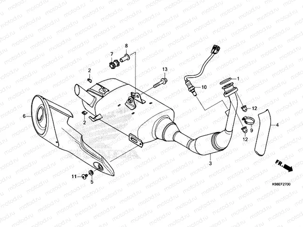 F-27 EXHAUST MUFFLER