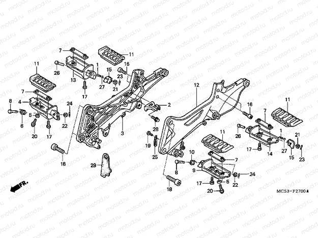F-27 FOOTREST