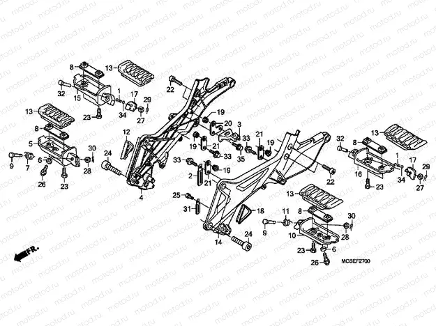 F-27 FOOTREST