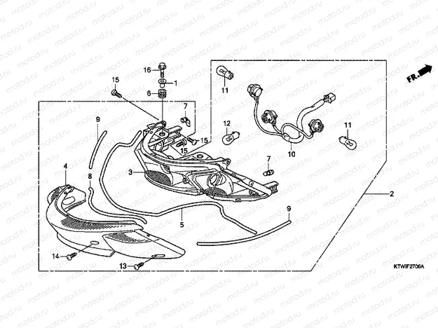 F-27 REAR COMBINATION LAMP
