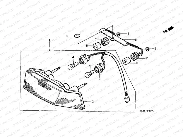 F-27 REAR LAMP