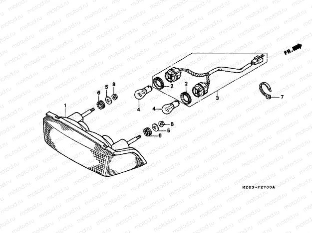 F-27 REAR LAMP