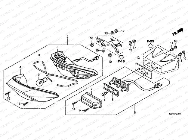 F-27 REAR LAMP