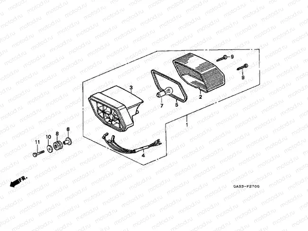 F-27 REAR LAMP
