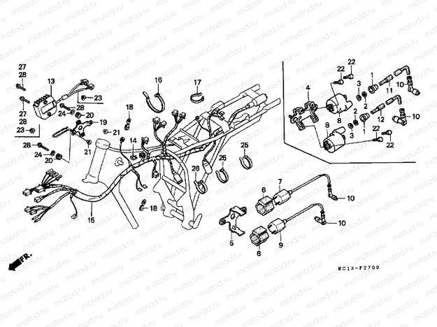 F-27 WIRING HARNESS / IGNITION COIL