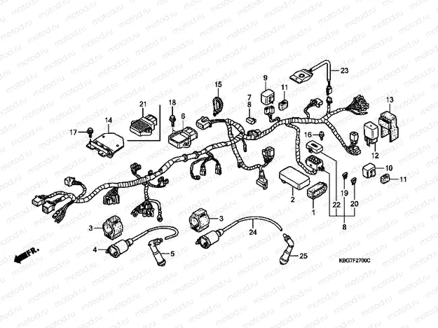 F-27 WIRING HARNESS / IGNITION COIL