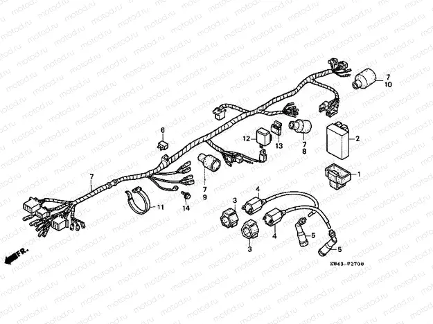 F-27 WIRING HARNESS / IGNITION COIL