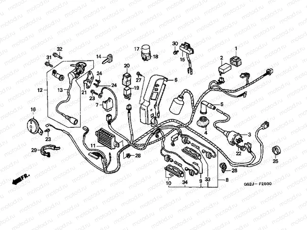 F-27 WIRING HARNESS / IGNITION COIL